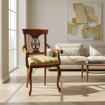 Iesszëmmerstull Luxus Klassesch Still Holz Design Holzstull Italienesch Miwwelen