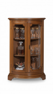 Vitrine Italienesch Luxus Miwwelen Vitrinen Kommoud Schaf Glas Design Schief