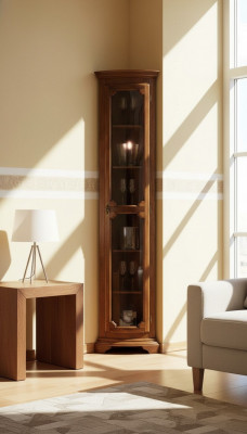 Design Miwwelen Italienesch Braun Vitrinn Holz Luxus Schiefen Klassesch Anrichte