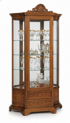 Miwwelen Glasschaf Vitrinne Holz Vitrinnen Glas Schaf Schief Regaler Italien