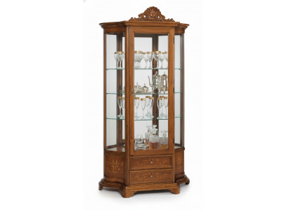 Miwwelen Glasschaf Vitrinne Holz Vitrinnen Glas Schaf Schief Regaler Italien
