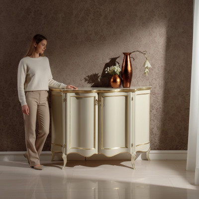 Klassesch Kommode Holz Sideboard Schaf Schief Italienesch Miwwelen Kommoden