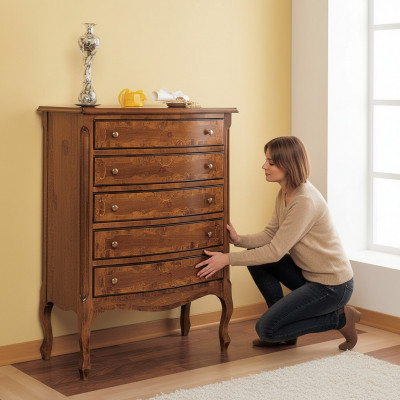 Klassesch Schaf-Kommode Holz Schief Konsolen Italienesch Miwwelen Sideboard