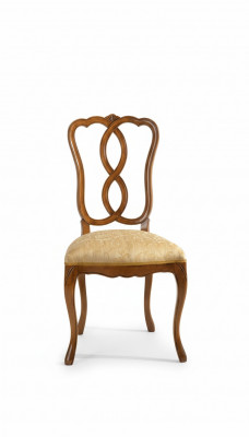 Holzstull Italienesch Miwwelen Iesszëmmerstull luxuriéist Design natierleche Holzstull