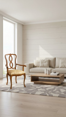 Klassesch Still Stull Designer Iesszëmmerstull Luxus Holz Lehnstull Holzstull