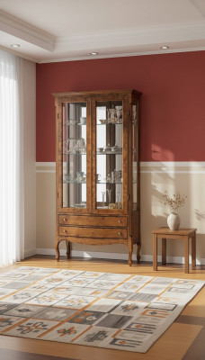 Vitrin Italienesch Luxus Miwwelen Vitrinen Schief Schaf Glas Design Schief