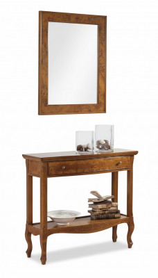 Italienesch Miwwelen 2-Deeler Set Miwwel Stil StileElisa Sideboard Spigel Holz Konsole
