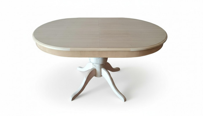 Ronnt Iessdësch Iesszëmmer Dëscher Wunnzëmmer ronn Dësch 135 x 91 cm Holz Miwwelen