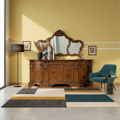 Anrichte Kommode Spigel Holz Konsole Sideboard Schiefen Kommoden Konsolen