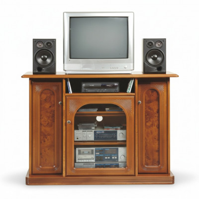 Braune Fernsehkommoda Luxus Sideboard Kommode Wunnzëmmerméubel Schief Kascht hëlzent