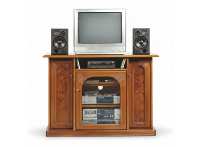 Braune Fernsehkommoda Luxus Sideboard Kommode Wunnzëmmerméubel Schief Kascht hëlzent
