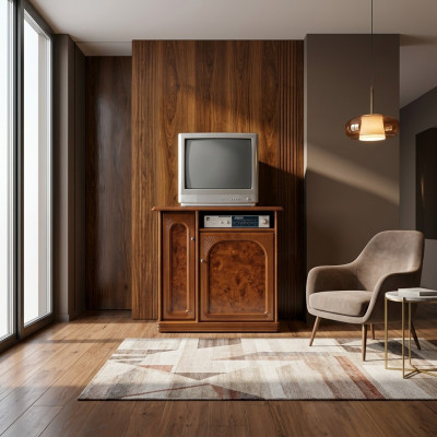 Brongen TV-Schaf Luxe Schiefert Kommode Wunnzëmmeméiwel Schief Regaler Holz