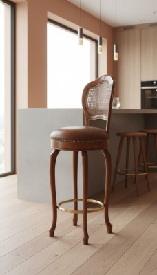 Barhocker Design Hocker Thekenhocker Bar Stull brong Lieder Luxus Polsterung Baren