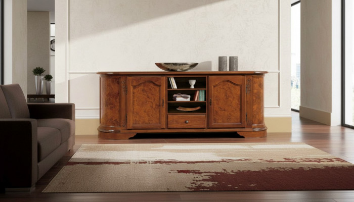 Sideboard mat Spigel Anrichte Sideboards Holz Schaf Cabinet Miwwelen Kommoden Brong Neit