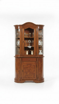 Vitrin Italienesch Miwwelen Vitrin Wunnzëmmer Sideboard Anrichte Glas Schiefen