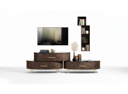 RTV TV Schaf Dësch Wunngzëmmer Kommode Lowboard Sideboard Holz Modern Miwwelen