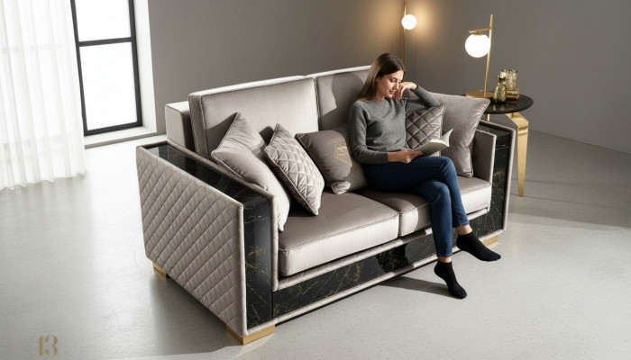 Niewentssäll Stotssäll Sofa Dëscher Design Dëscher Miwwelen Italien