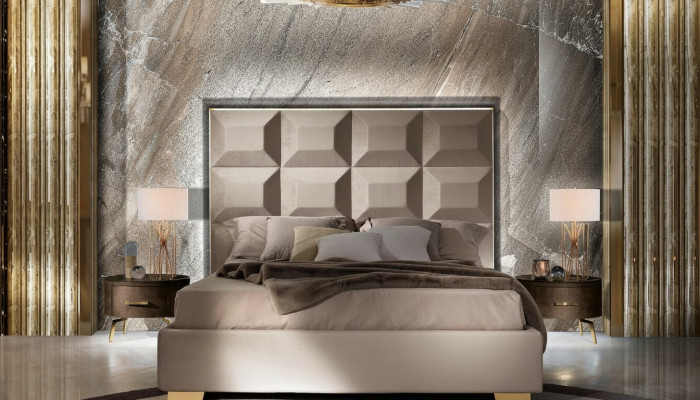 Bett Luxus Better Bettrahmen Holz Schlofzëmmer Duebel Bestietnes Italienesch Miwwelen Nei