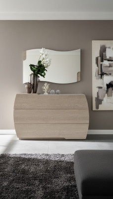 Kommode mat Spigel Garnitur Kommoden Holz Grupp Schlofzëmmer Modern Set Nei