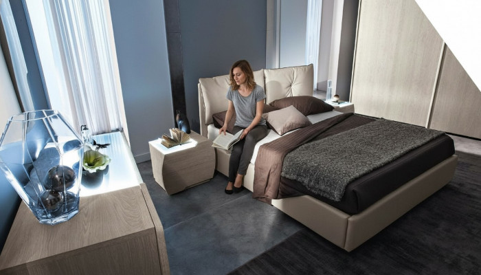 Bett Duebelbetter Miwwelen Ariichtung Bettrahmen Schlofzëmmer Modern Luxus Nei