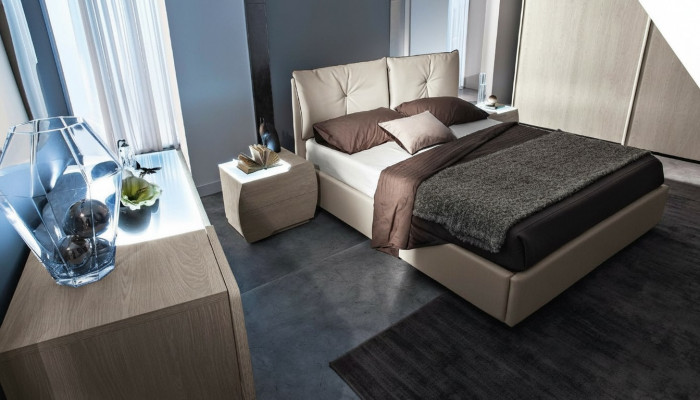 Bett Duebelbetter Miwwelen Ariichtung Bettrahmen Schlofzëmmer Modern Luxus Nei