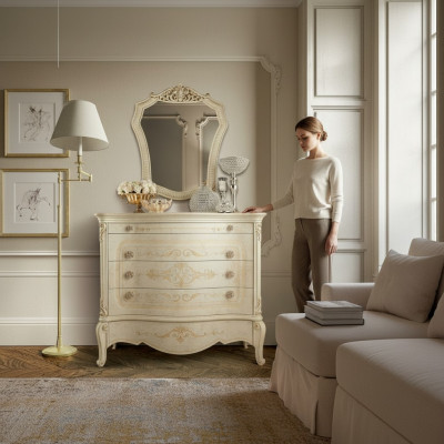 Kommoda Kommoden Konsole Schlofzëmmer Modern Holz Luxus Design Schief Stil