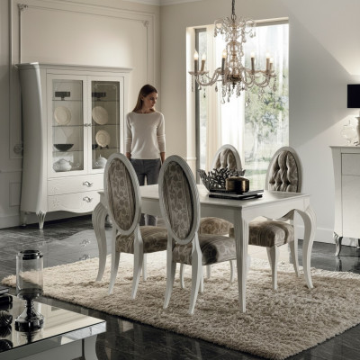 Iessdësch Klassëschen Dësch Holz Luxus Dëscher Iesszëmmer Miwwelen Iessen Modern Design