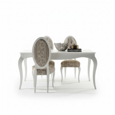 Iessdësch Klassëschen Dësch Holz Luxus Dëscher Iesszëmmer Miwwelen Iessen Modern Design