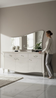 Sideboard Kommod Schaf Side Low Board Miwwel Kommoden Designer Schranken Holz