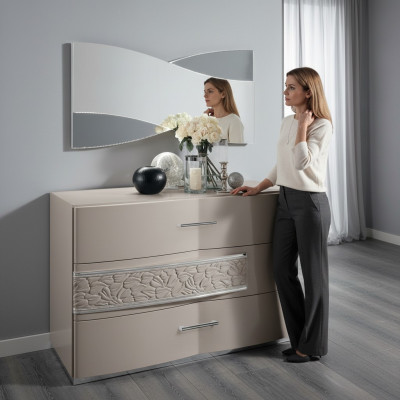 Kommod Kommoden Konsol Schlofkummer Modern Holz Luxus Design Schief Stil Neit