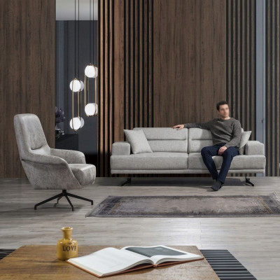 Sofagarnitur 3+1 Sëtzer Garnitur Sofa Fauteuil Sofas Polster Couch Modernen Design
