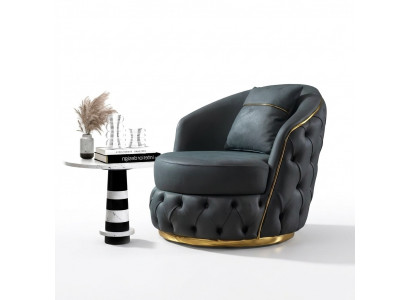 Still Chesterfield Sëtz Barock Rokoko Design Modern Wunnzëmmer Polster Troun