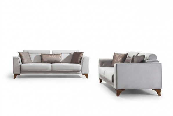 Luxus Sofasett 3+3 Sitzes Garnitur Design Sofas Sofa Couch Polster Design