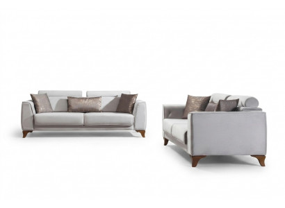 Luxus Sofasett 3+3 Sitzes Garnitur Design Sofas Sofa Couch Polster Design
