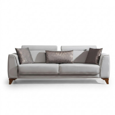 Sofa 3-Sëtzer Design Sofas Polstersëtz Design Drësëtzer Modern Stoff Miwwelen Nei