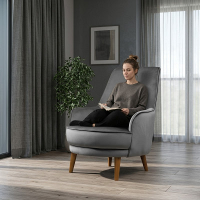 Fotel Assemblage Modern Design Wunnzëmmer Polster Eenzelt Entspanen Gro Stil Luxus