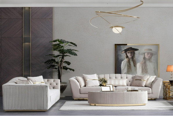 Luxus Sofa Garnitur 3+3 Sëtzer Garnitur Sofa Sofa Sitz Grupp Wunnzëmmer Couch