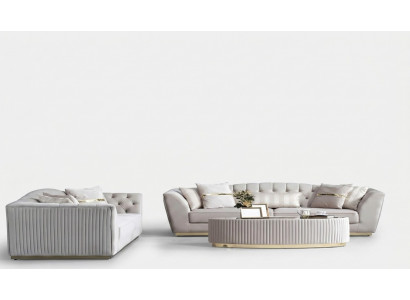 Luxus Sofa Garnitur 3+3 Sëtzer Garnitur Sofa Sofa Sitz Grupp Wunnzëmmer Couch