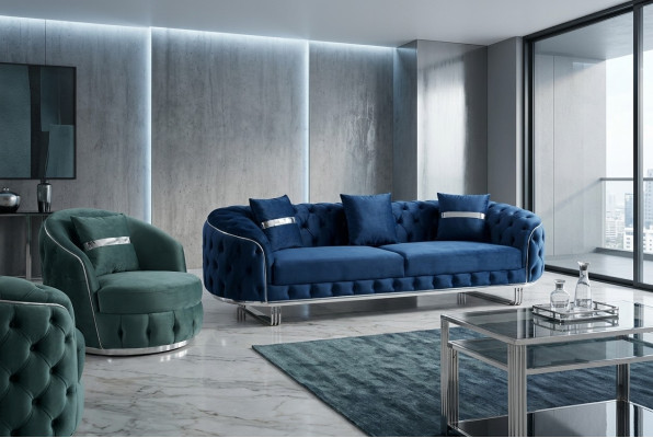 Sofagarnitur 3+1 Sëtz Garnitur Design Sofas Sofa Canapé Polster Design Luxus