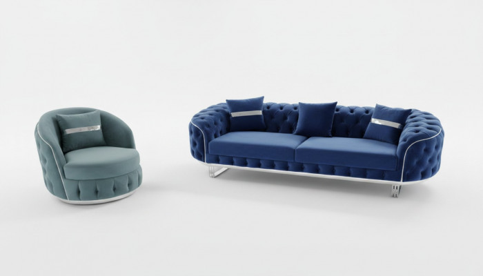 Sofagarnitur 3+1 Sëtz Garnitur Design Sofas Sofa Canapé Polster Design Luxus