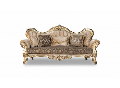 Sofa 3 Plazen Sofas Sëtz Klassesch Couch Luxus Stoff Wunnzëmmer Dräisëtzer Nei