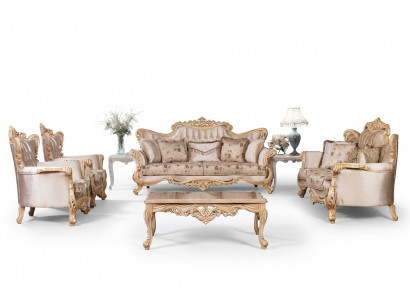Säitegarnitur 3+3+1+1 Sëtzer Dësch Garnitur Sofa Sofa Set 5 Stécker