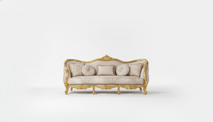 Couch-Set 3+3+1+1 Sëtzer Couchdësch Canapé Canapéen Fautteuil Sëtz Luxus Set 5 Deeler