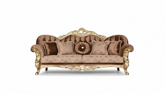 Sofagarnitur 3+3 Sëtzer Luxus Garnitur Sofa Sofas Set Barock Wunnzëmmer