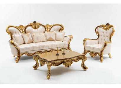 Sofagarnitur 3+1 Sëtzsofa Grupp Sofa Still Sofa Couch Stoff Garnitur