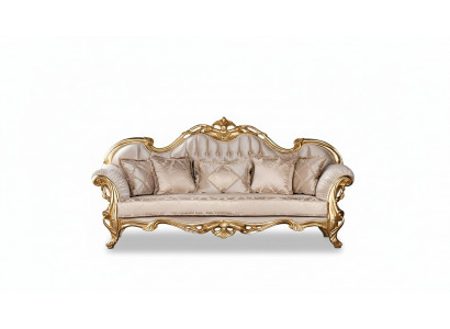 Dräisëtzer Canapé 3 Sëtzer Canapé Couchen Stoft Stil Barock Rokoko Miwwelen