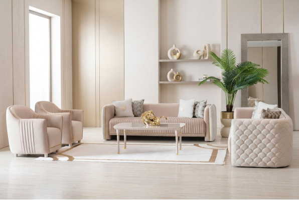 Canapé Couchage Samt Polster Sëtz 3311 Sëtzer Design Canapéen Sofas Holz Nei Garnitur