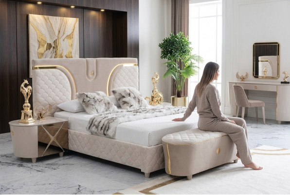Pufa Design Sëtzbanken Gepolstert Hocker Foussocker Ottomane Sëtz Chaise Gepolstert
