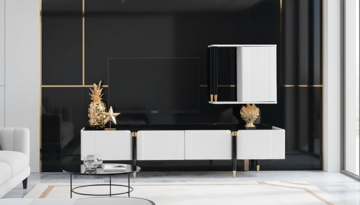 Sideboard Schaf tv Holz Lowboard Kommode Design Miwwelen Nei Wunnwand rtv Schaf