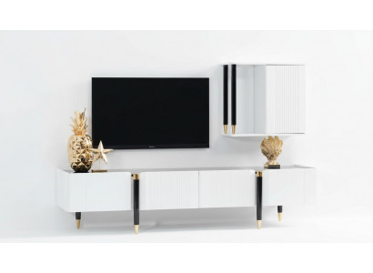 Sideboard Schaf tv Holz Lowboard Kommode Design Miwwelen Nei Wunnwand rtv Schaf